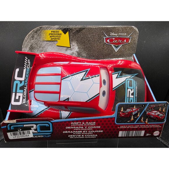 Mattel Other - Drift & Race Lightning McQueen Toy Disney Pixar Cars GRC Global Racers Cup Vehic